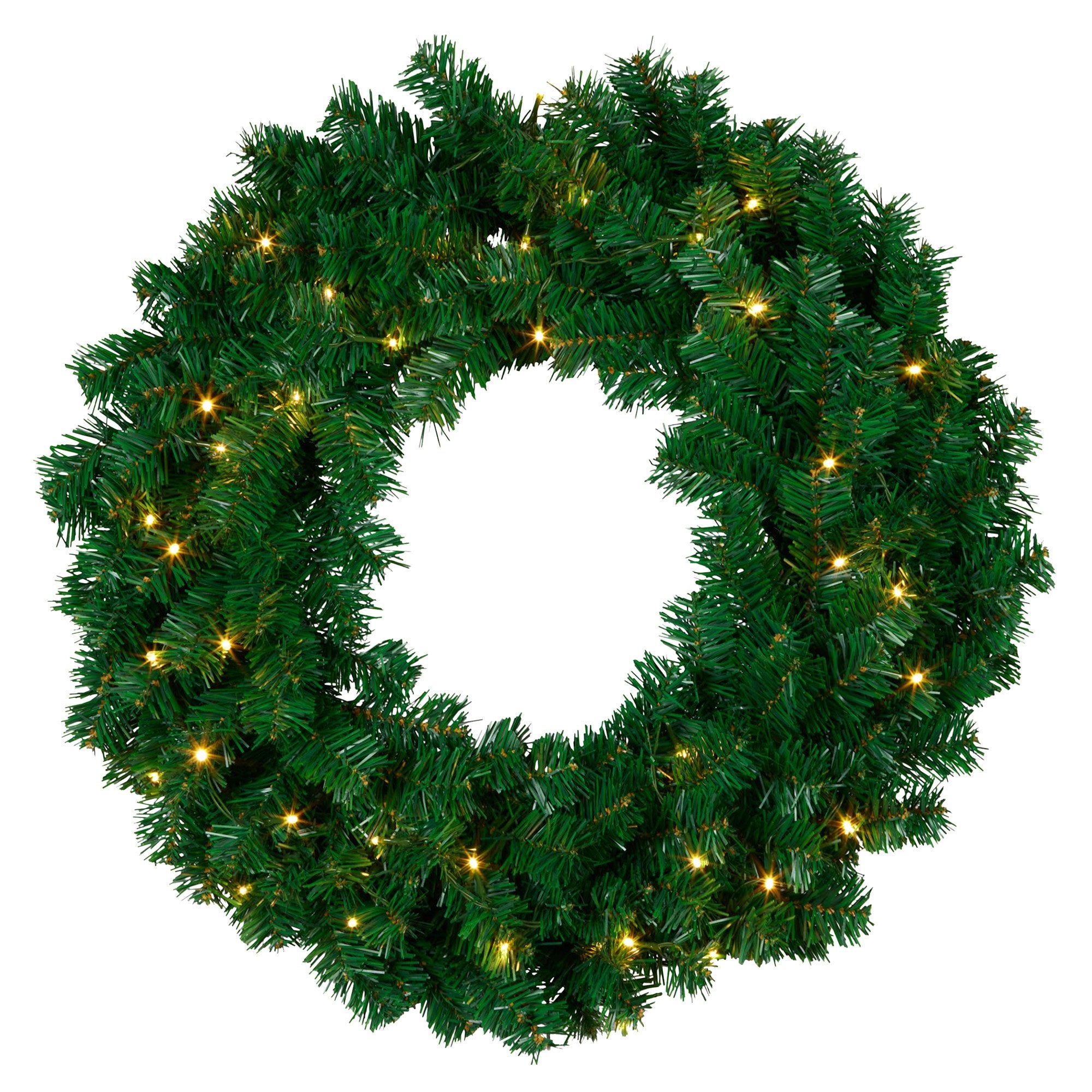 Christabelle 61cm Chadwick Christmas Wreath with LED Lights Front Door Decoration Ornament V240-OPCG61