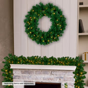 Christabelle 61cm Chadwick Christmas Wreath with LED Lights Front Door Decoration Ornament V240-OPCG61