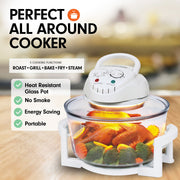Pronti 17l Digital Turbo Convection Oven Electric Cooker Air Fryer 1400w Cook V240-OVN-17L-A15-WH