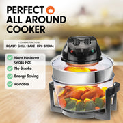 Pronti 17L Family Turbo Convection Oven Broiler Cooker - A18 Black V240-OVN-17L-A18-BK