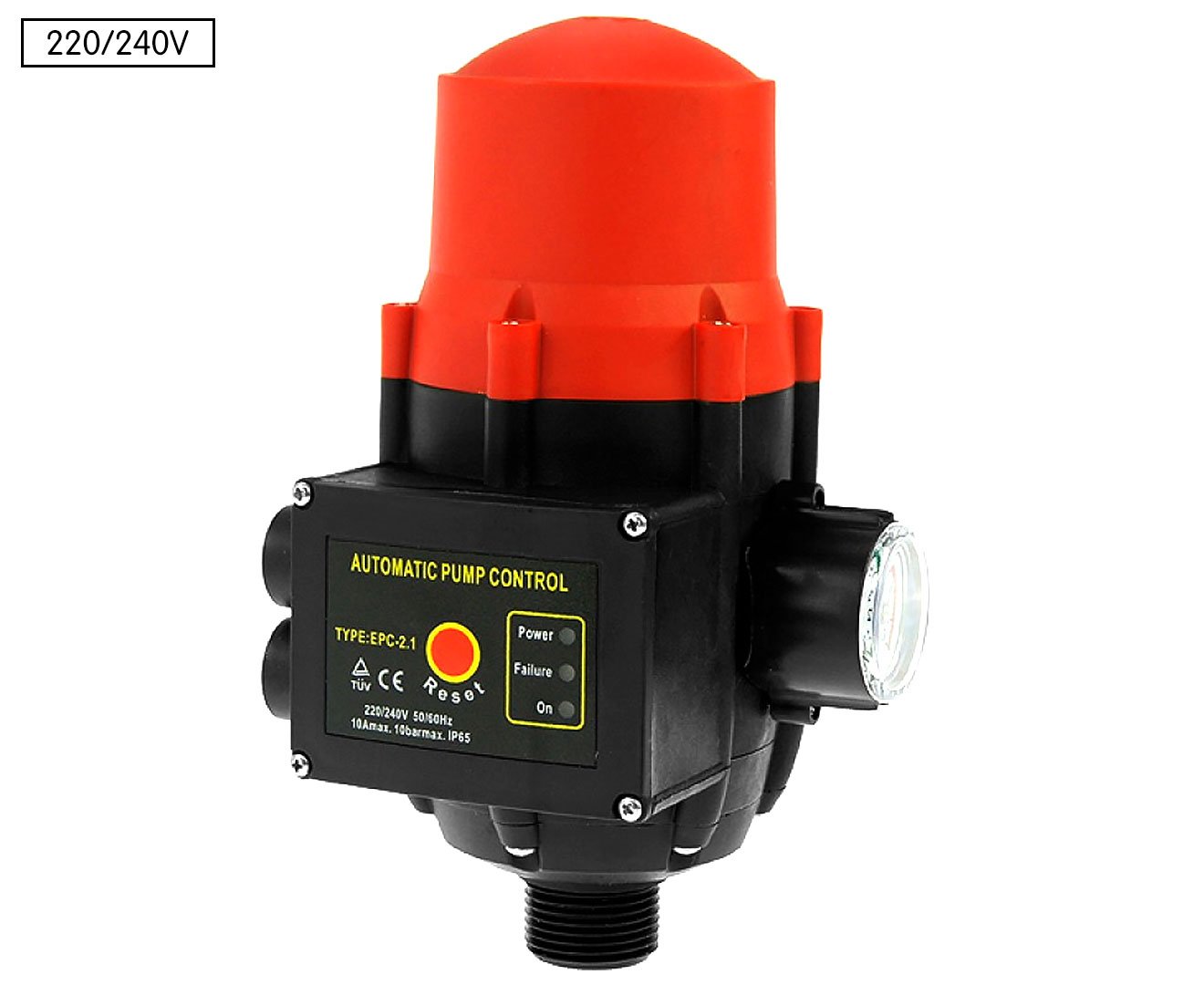 HydroActive Automatic Water Pump Controller Pressure Switch Electric Electronic Control V240-PCS-ECP2-1