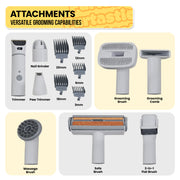 Furtastic 8-in-1 Xl Pet Grooming Kit Vacuum Cleaner V240-PGM-PC-S2