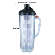 HydroActive Pool Leaf Canister Inline Debris Catcher for Suction Pool Cleaners V240-PLC-PWF-02B
