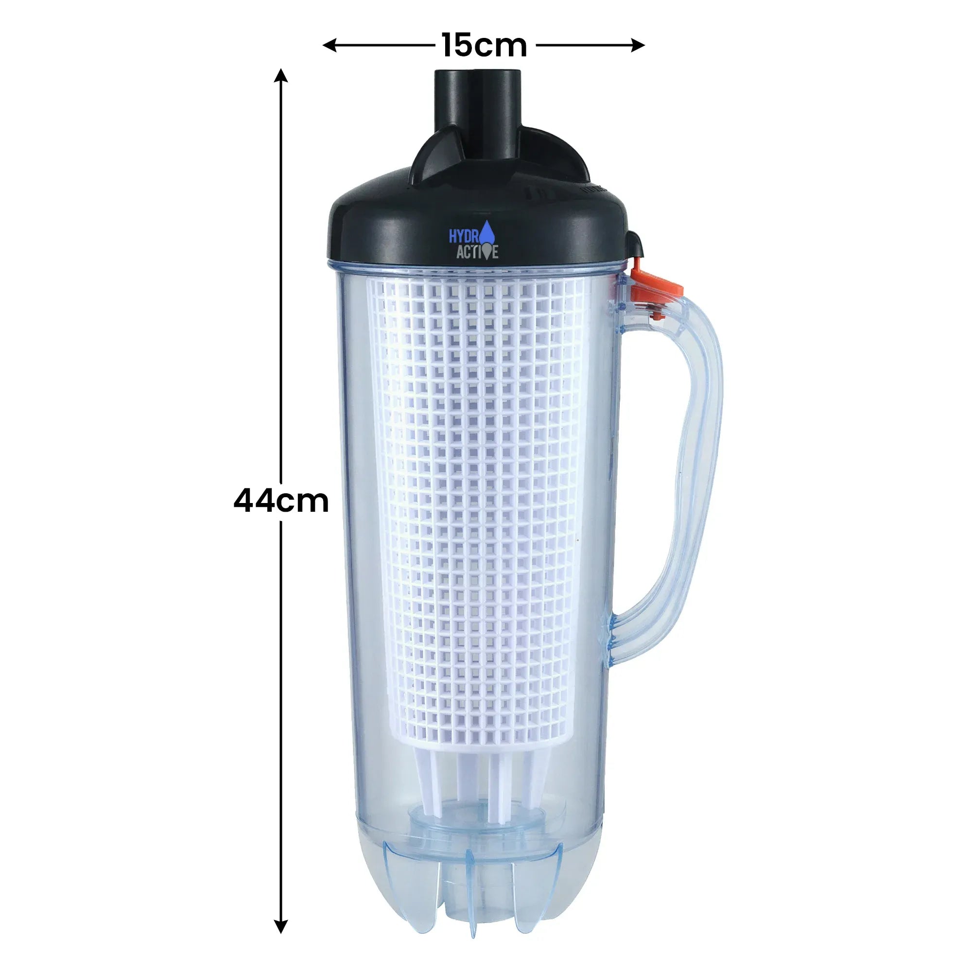 HydroActive Pool Leaf Canister Inline Debris Catcher for Suction Pool Cleaners V240-PLC-PWF-02B