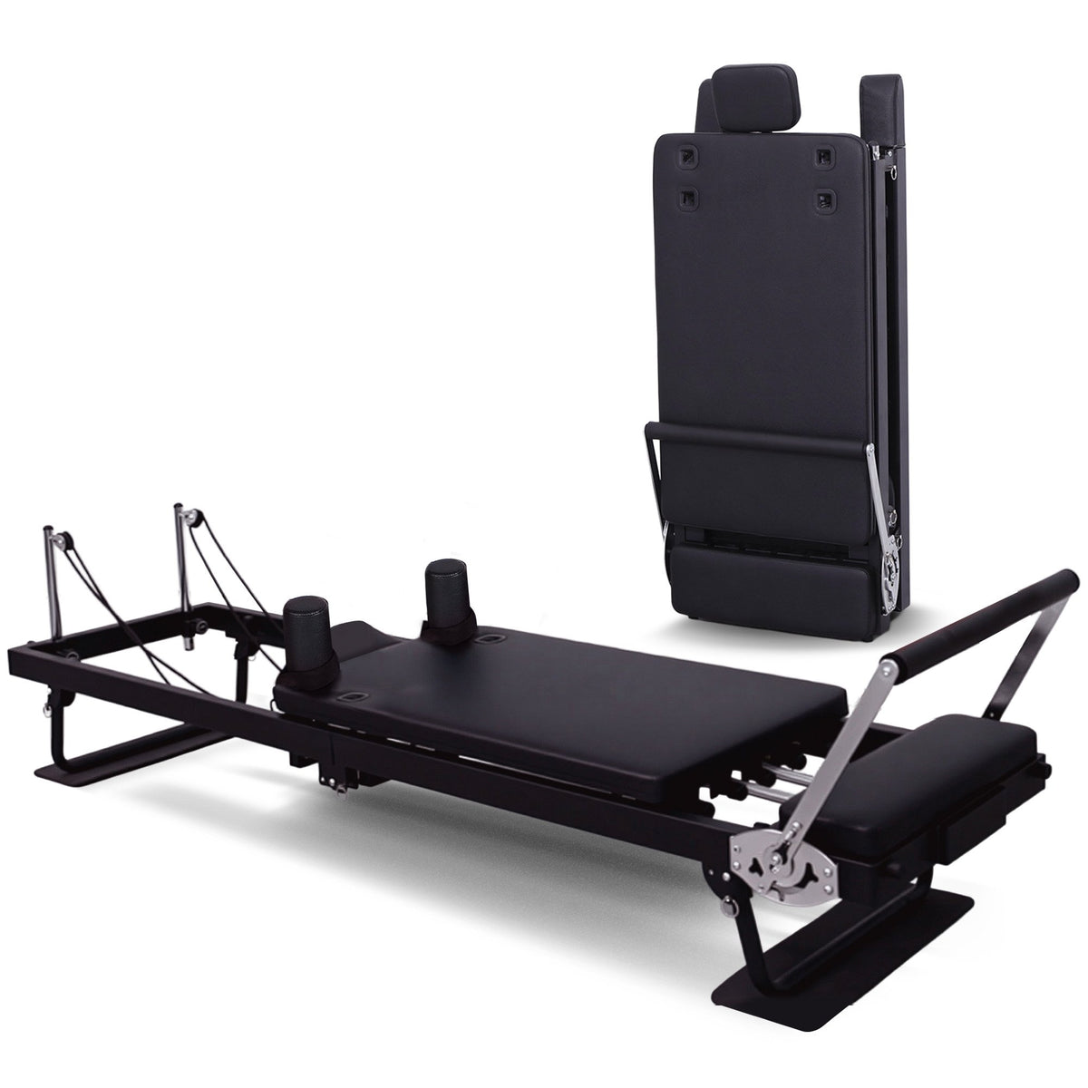 Powertrain Aria Steel Foldable Pilates Board Reformer Multifunctional Core Exercise Set Ab Trainer With V240-PLT-CHY-S03-BK
