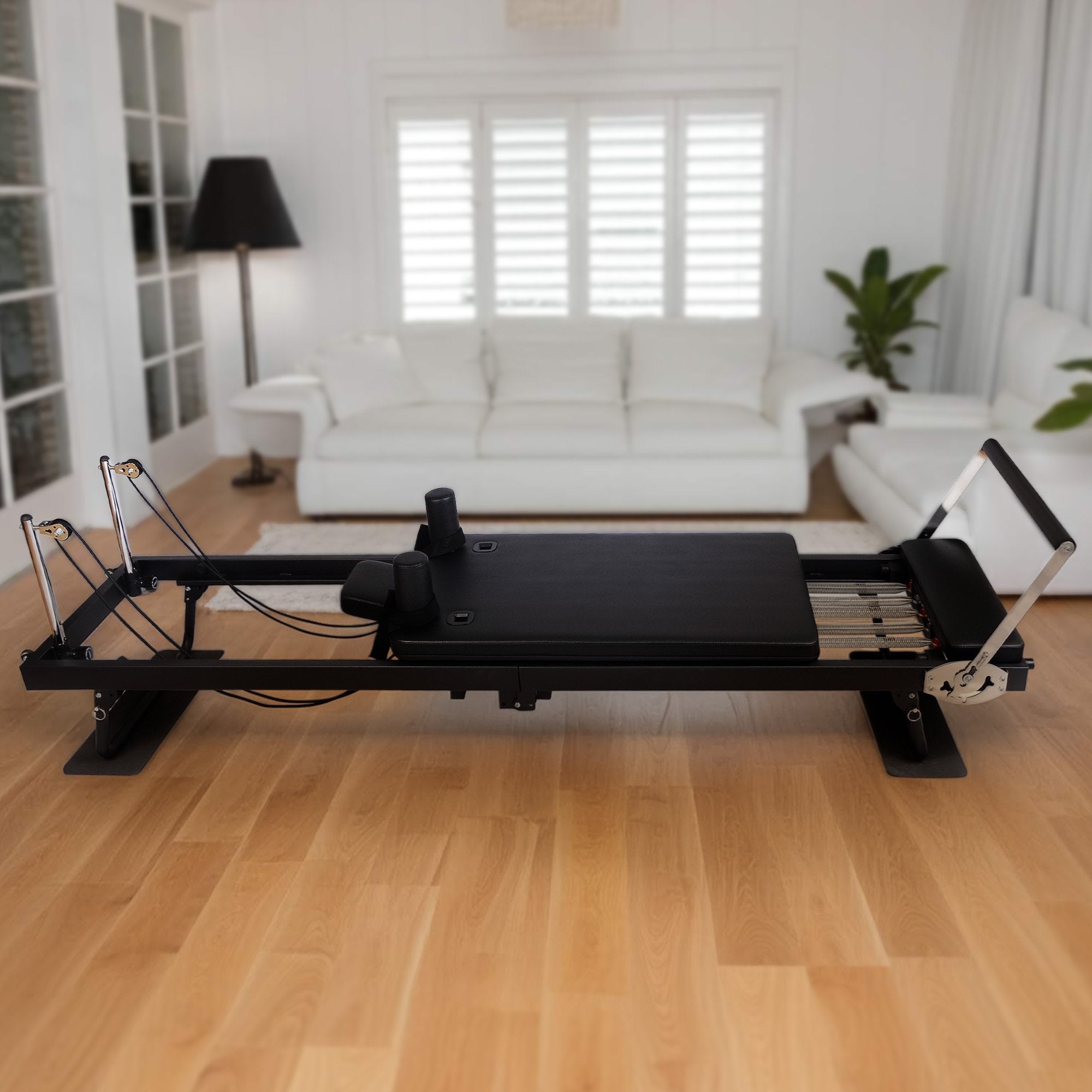 Powertrain Aria Steel Foldable Pilates Board Reformer Multifunctional Core Exercise Set Ab Trainer With V240-PLT-CHY-S03-BK