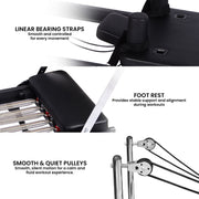 Powertrain Aria Steel Foldable Pilates Board Reformer Multifunctional Core Exercise Set Ab Trainer With V240-PLT-CHY-S03-BK