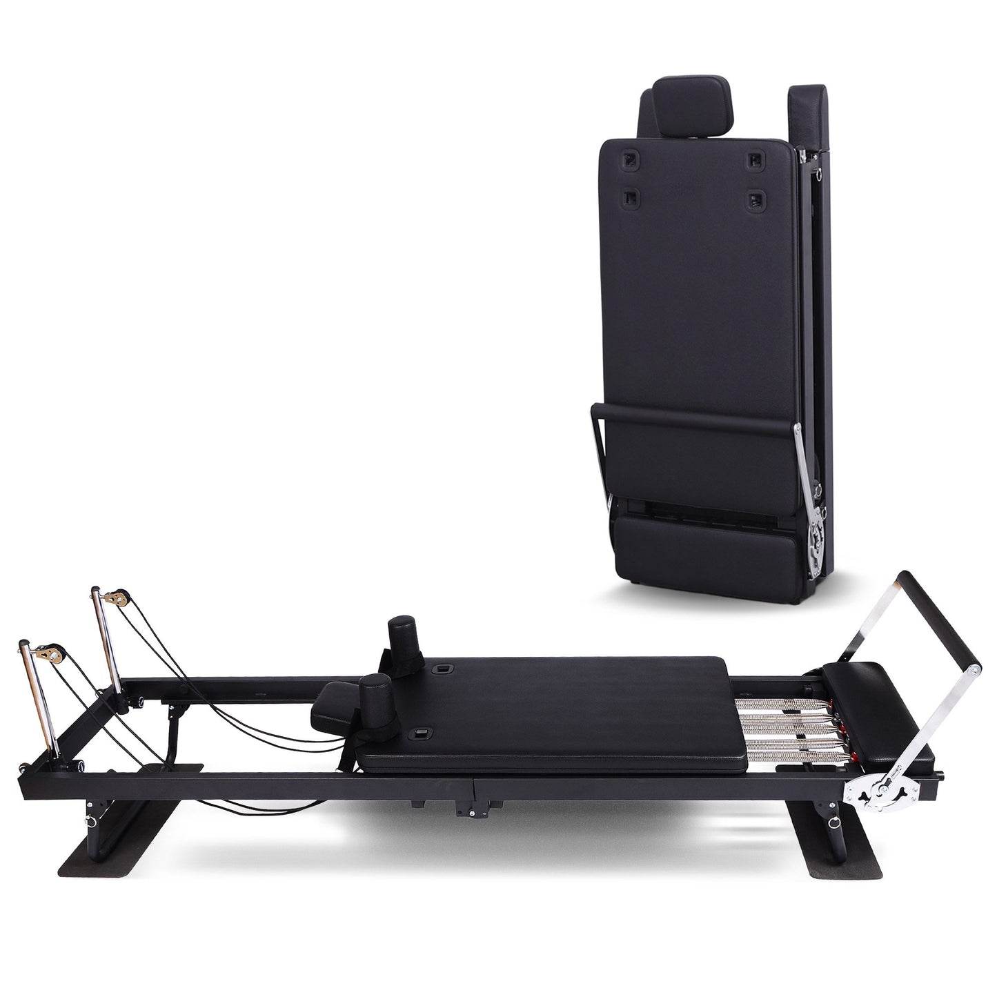 Powertrain Aria Steel Foldable Pilates Board Reformer Multifunctional Core Exercise Set Ab Trainer With V240-PLT-CHY-S03-BK