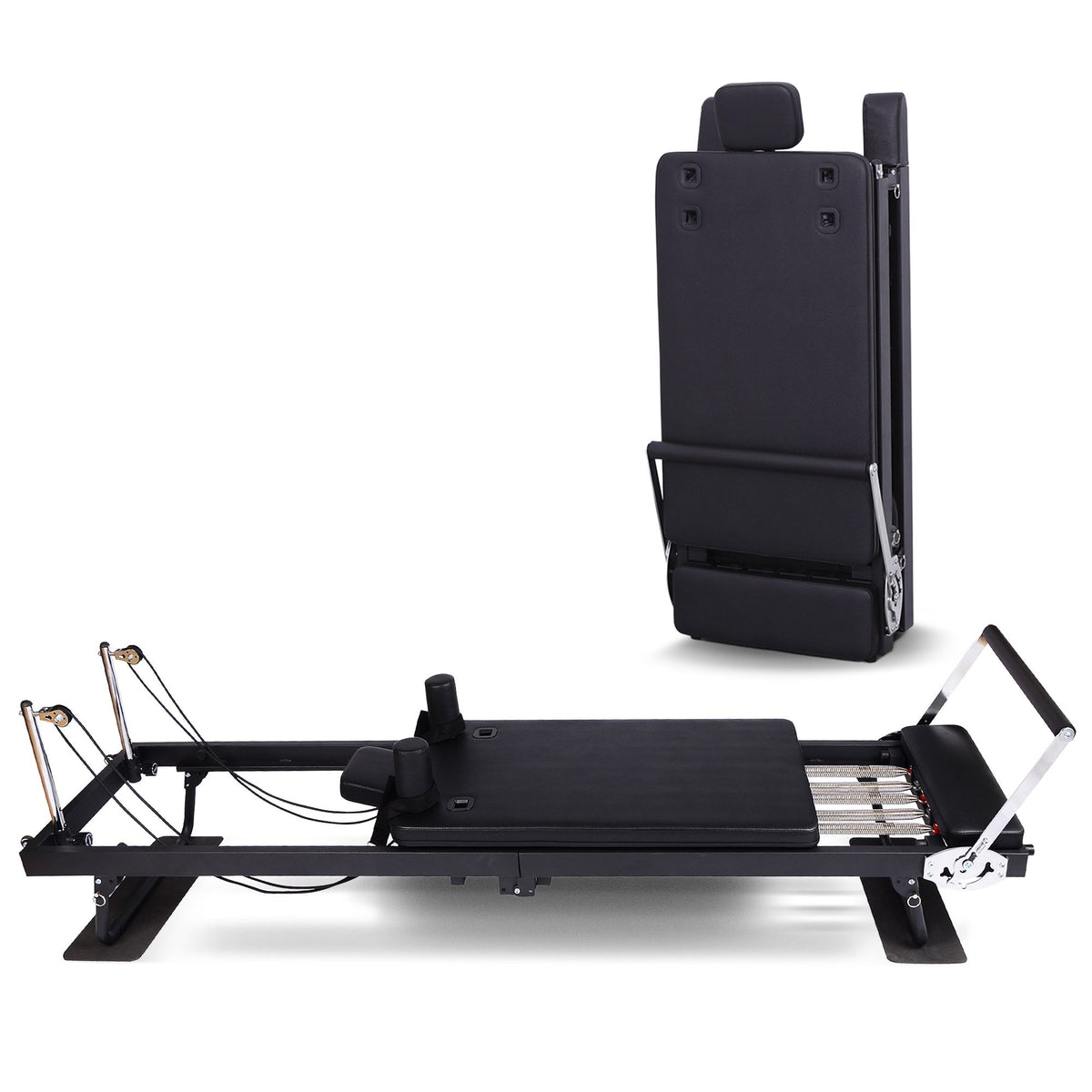 Powertrain Aria Steel Foldable Pilates Board Reformer Multifunctional Core Exercise Set Ab Trainer With V240-PLT-CHY-S03-BK