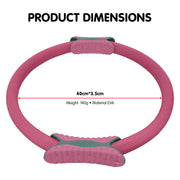 Powertrain Pilates Ring Band Yoga Home Workout Exercise Band Pink V240-PLT-RNG-PK
