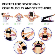 Powertrain Pilates Ring Band Yoga Home Workout Exercise Band Pink V240-PLT-RNG-PK