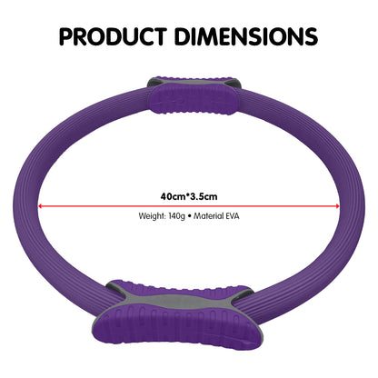 Powertrain Pilates Ring Band Yoga Home Workout Exercise Band Purple V240-PLT-RNG-PU