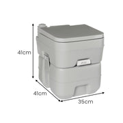 Wallaroo 20l Camping Portable Toilet Press Flush Pump V240-PTL-MAS-20L-001