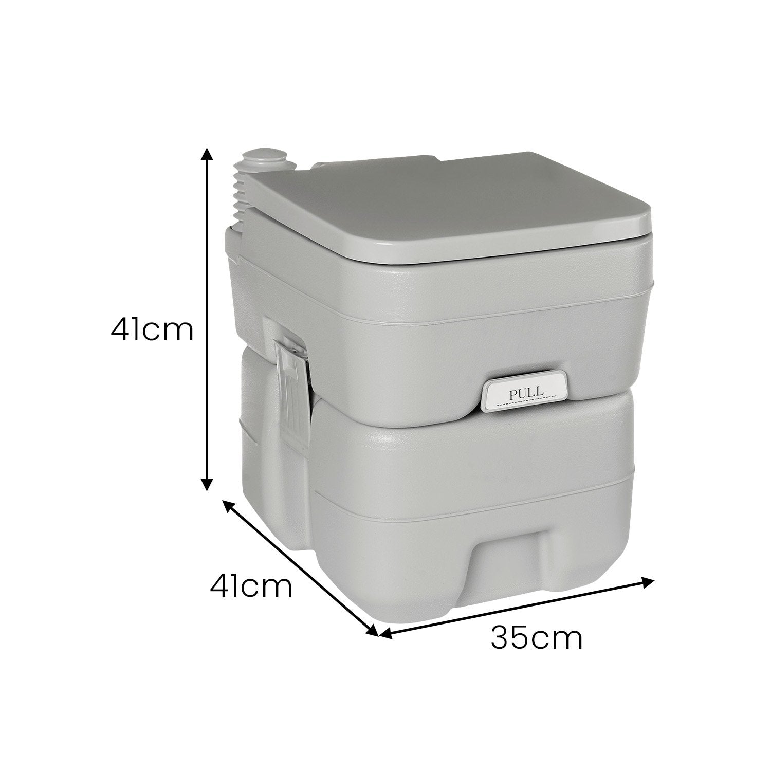 Wallaroo 20l Camping Portable Toilet Press Flush Pump V240-PTL-MAS-20L-001