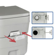 Wallaroo 20l Camping Portable Toilet Press Flush Pump V240-PTL-MAS-20L-001