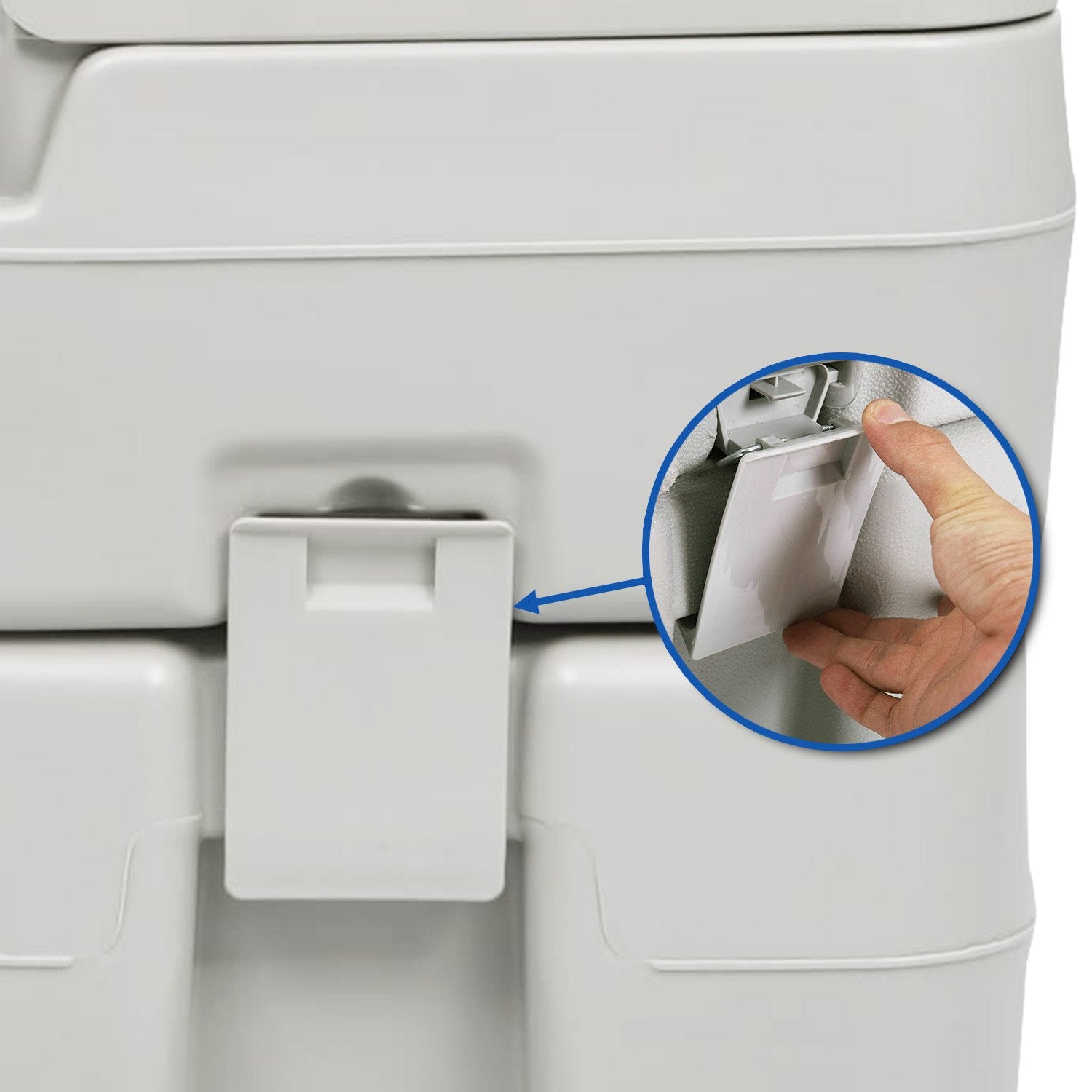 Wallaroo 20l Camping Portable Toilet Press Flush Pump V240-PTL-MAS-20L-001