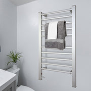 Pronti Heated Towel Rack Electric Bathroom Towel Rails Warmer Ev-160- Silver V240-PTR-EVA-160-SL