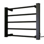 Pronti Heated Towel Rack Electric Bathroom Towel Rails Warmer Ev-90 -black V240-PTR-EVA-90-BK