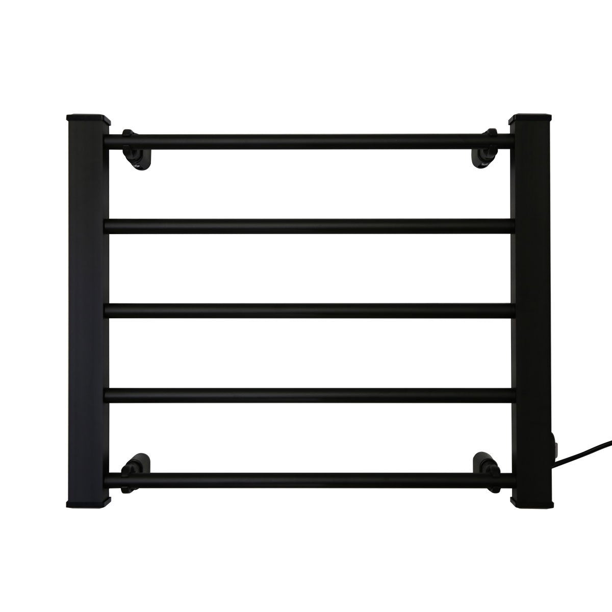Pronti Heated Towel Rack Electric Bathroom Towel Rails Warmer Ev-90 -black V240-PTR-EVA-90-BK