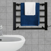 Pronti Heated Towel Rack Electric Bathroom Towel Rails Warmer Ev-90 -black V240-PTR-EVA-90-BK