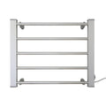 Pronti Heated Towel Rack Electric Bathroom Towel Rails Warmer Ev-90- Silver V240-PTR-EVA-90-SL