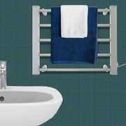 Pronti Heated Towel Rack Electric Bathroom Towel Rails Warmer Ev-90- Silver V240-PTR-EVA-90-SL