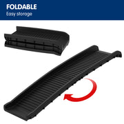 Furtastic Foldable Car Dog Ramp Vehicle Ladder Step Stairs - Black V240-PTR-PRO-BK