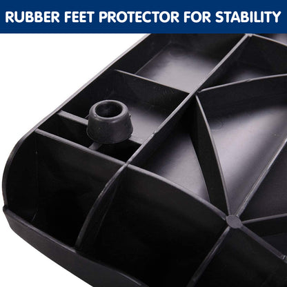Furtastic Foldable Car Dog Ramp Vehicle Ladder Step Stairs - Black V240-PTR-PRO-BK