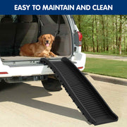 Furtastic Foldable Car Dog Ramp Vehicle Ladder Step Stairs - Black V240-PTR-PRO-BK