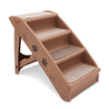 Furtastic 50cm Foldable Step Ladder Stairs - Brown V240-PTS-EJE-433-BR