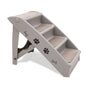 Furtastic Foldable Pet Stairs in Grey - 50cm Dog Ladder Cat Ramp with Non-Slip Mat for Indoor and Outdoor Use V240-PTS-EJE-433-GY