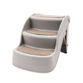 Furtastic Foldable Pet Stairs In Grey - 38cm Dog Ladder Cat Ramp V240-PTS-EJE-434-GY