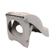 Furtastic Foldable Pet Stairs In Grey - 38cm Dog Ladder Cat Ramp V240-PTS-EJE-434-GY