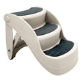 Furtastic 38cm Foldable Pet Stairs Ramp - White V240-PTS-EJE-434-WH