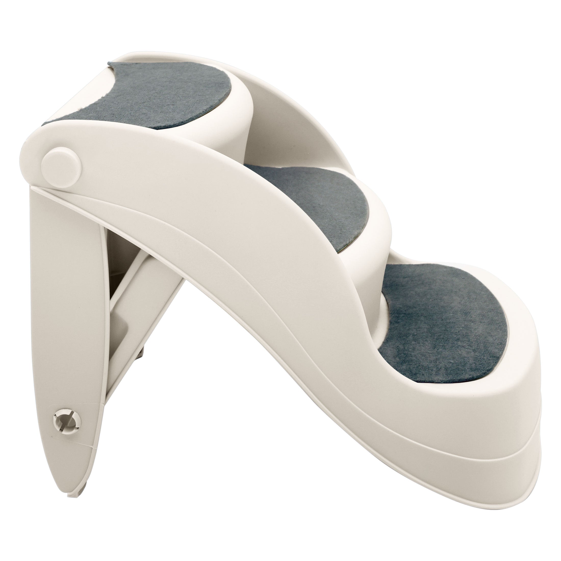 Furtastic 38cm Foldable Pet Stairs Ramp - White V240-PTS-EJE-434-WH
