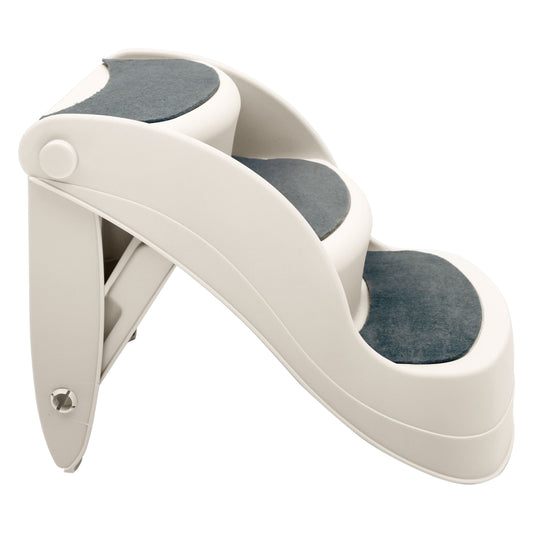 Furtastic 38cm Foldable Pet Stairs Ramp - White V240-PTS-EJE-434-WH