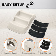 Furtastic 38cm Foldable Pet Stairs Ramp - White V240-PTS-EJE-434-WH