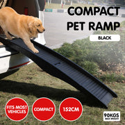 Furtastic 152cm Portable Dog Pet Ramp - Black V240-PTS-EJE-DF-BK