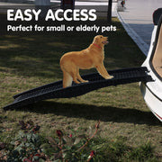 Furtastic 152cm Portable Dog Pet Ramp - Black V240-PTS-EJE-DF-BK