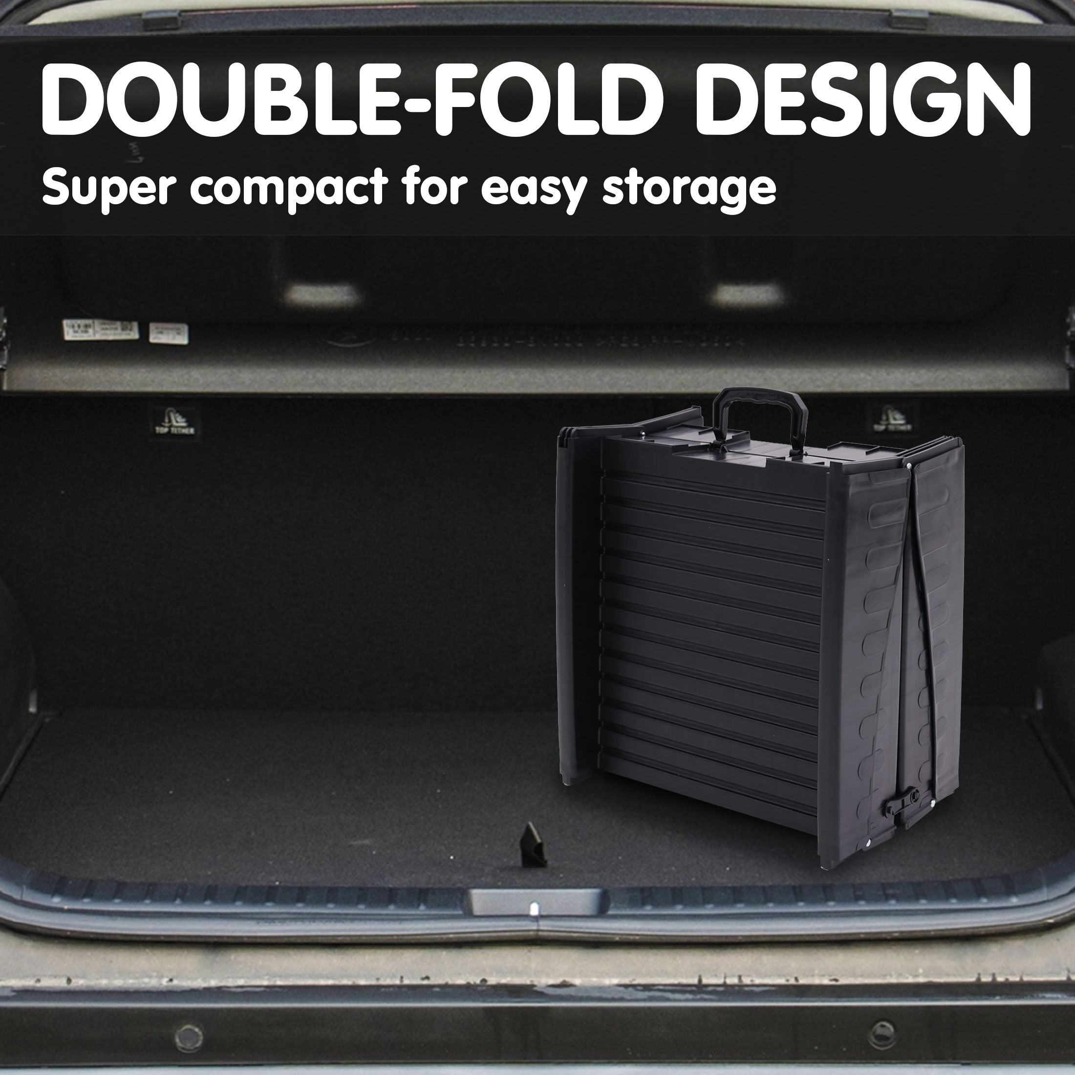 Furtastic 152cm Portable Dog Pet Ramp - Black V240-PTS-EJE-DF-BK