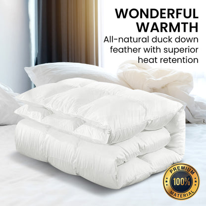 Laura Hill 500GSM Duck Down Feather Quilt Comforter Doona - Queen V240-QLT-DDF-500-QN