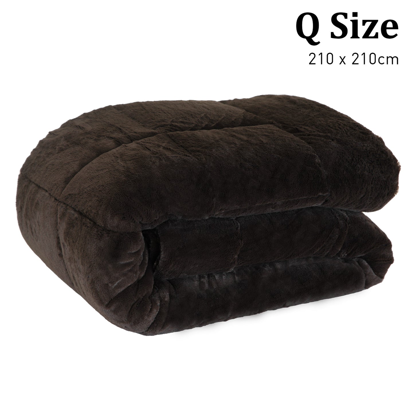 Laura Hill 600GSM Faux Mink Comforter Quilt Duvet Doona - Queen V240-QLT-MKC-600-QN