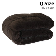 Laura Hill 600GSM Faux Mink Comforter Quilt Duvet Doona - Queen V240-QLT-MKC-600-QN
