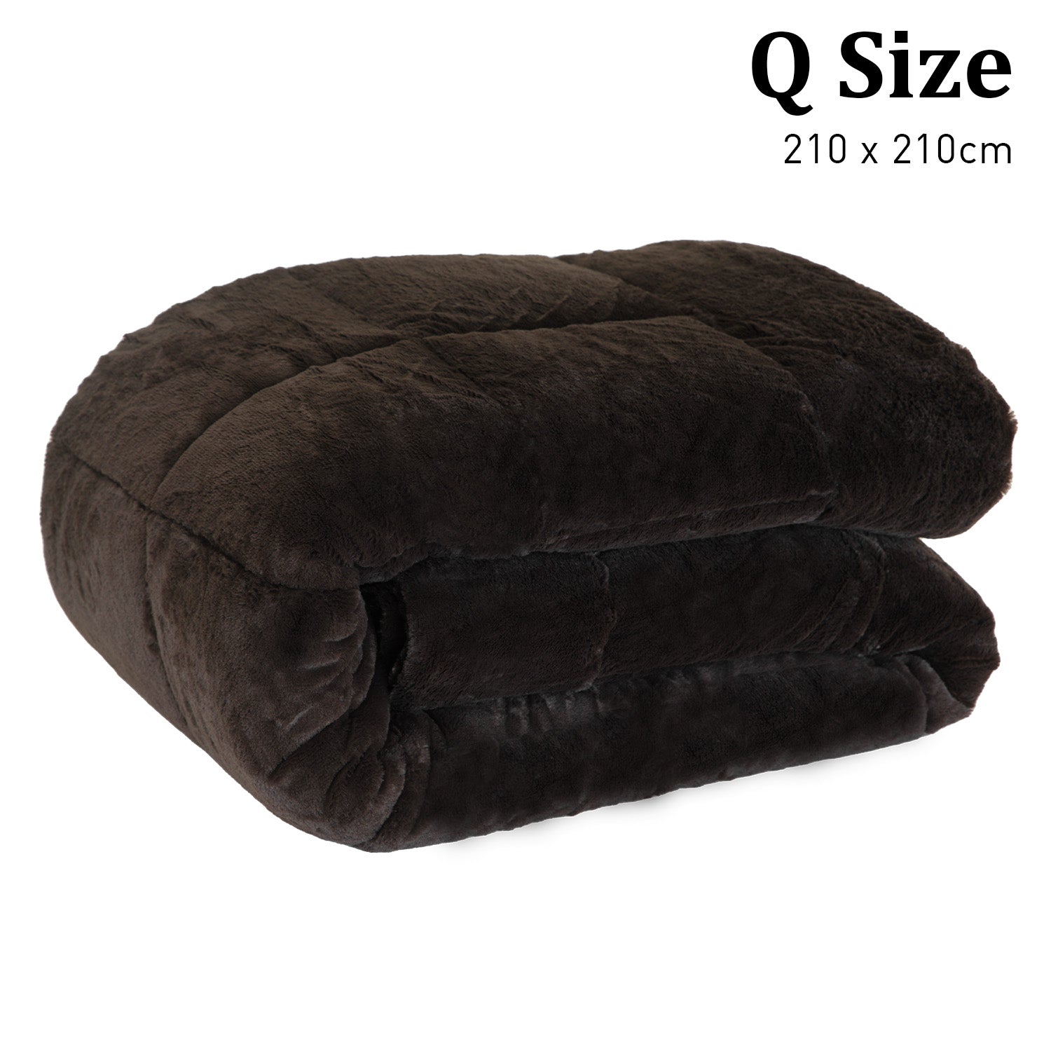 Laura Hill 600GSM Faux Mink Comforter Quilt Duvet Doona - Queen V240-QLT-MKC-600-QN