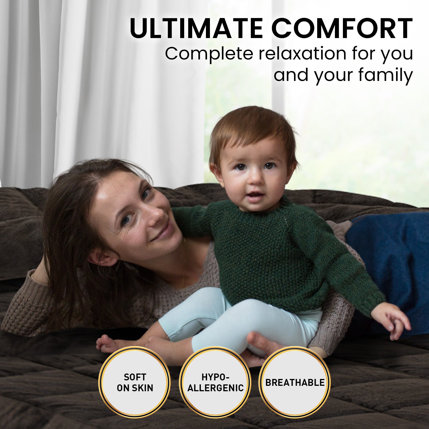 Laura Hill 600GSM Faux Mink Comforter Quilt Duvet Doona - Queen V240-QLT-MKC-600-QN