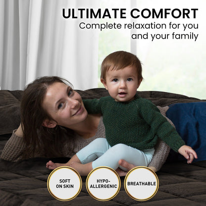 Laura Hill 600GSM Faux Mink Comforter Quilt Duvet Doona - Queen V240-QLT-MKC-600-QN