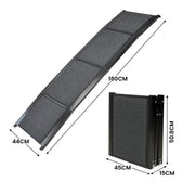 Furtastic Dog Ramp For Cars Pet Ramp For Puppy Medium Dogs Old Dogs & Cats Non-slip Felt Surface Aluminium V240-RAM-JOY-PET-180