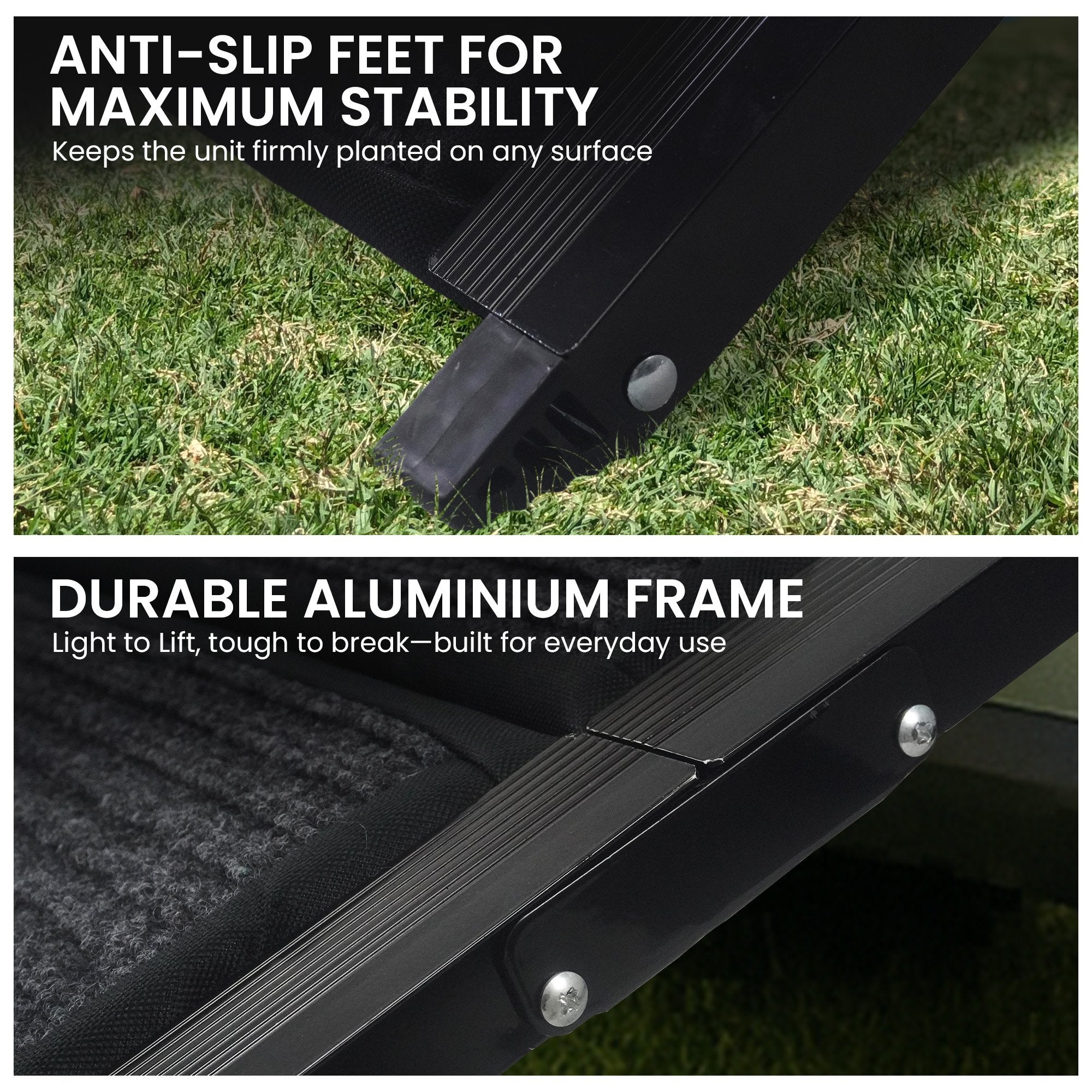 Furtastic Dog Ramp For Cars Pet Ramp For Puppy Medium Dogs Old Dogs & Cats Non-slip Felt Surface Aluminium V240-RAM-JOY-PET-180