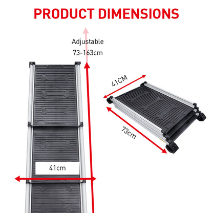 Furtastic Heavy-Duty Aluminium Telescopic Dog Pet Ramp V240-RAM-PET-TC2