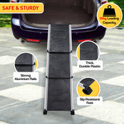 Furtastic Heavy-Duty Aluminium Telescopic Dog Pet Ramp V240-RAM-PET-TC2